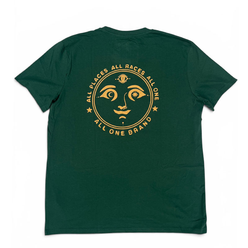Face Back Print - Green / Yellow | alternative streetwear tee