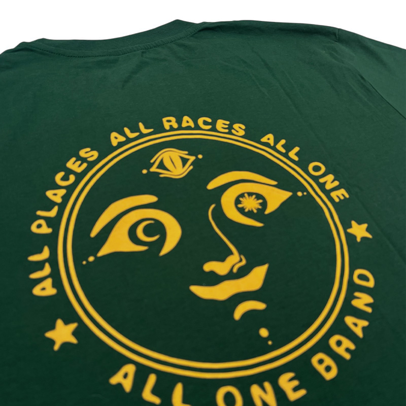 Face Back Print - Green / Yellow | alternative streetwear tee