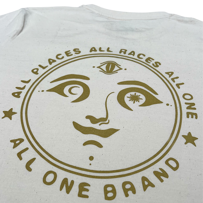 Face Back Print - Natural / Beige | alternative streetwear tee