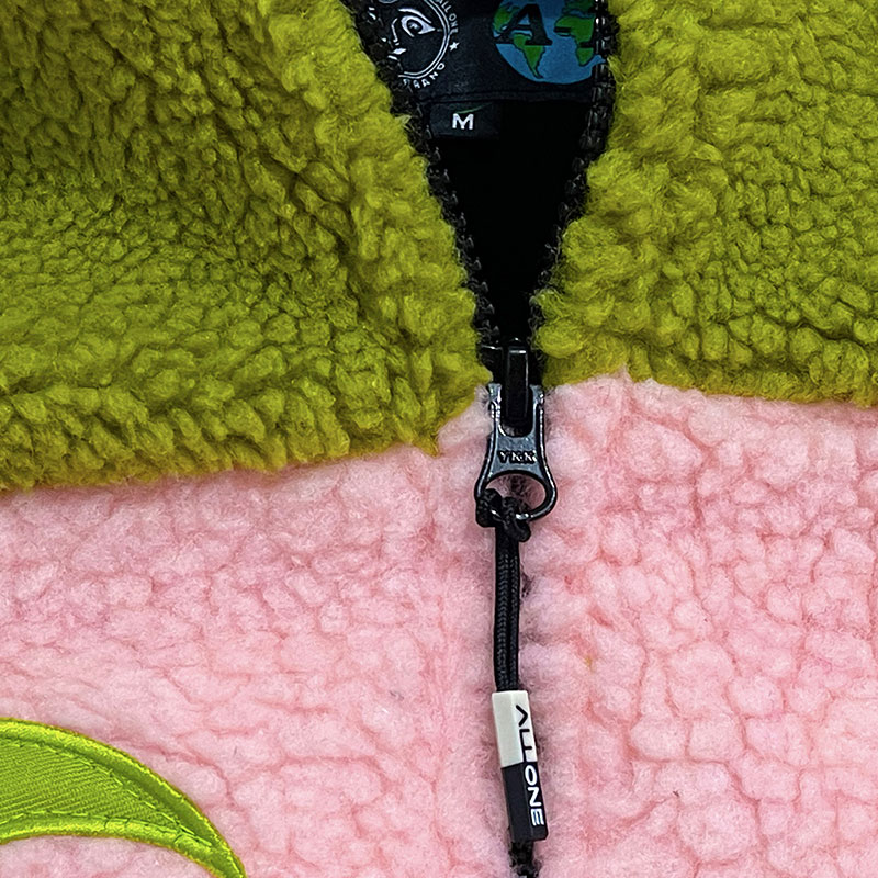 Ninja Polar Jacket- Pink / Green | polar tecnico con identidad All One