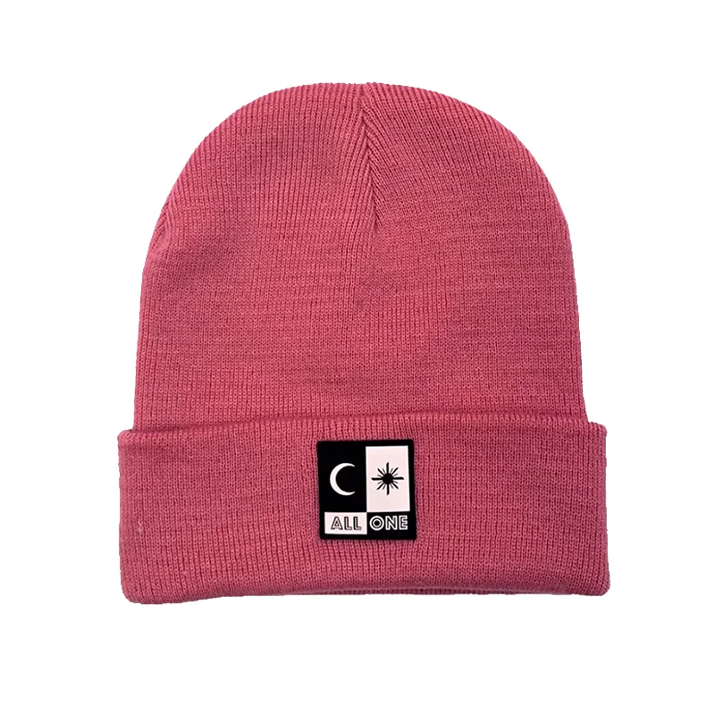 Acrylic beanie/dusky pink