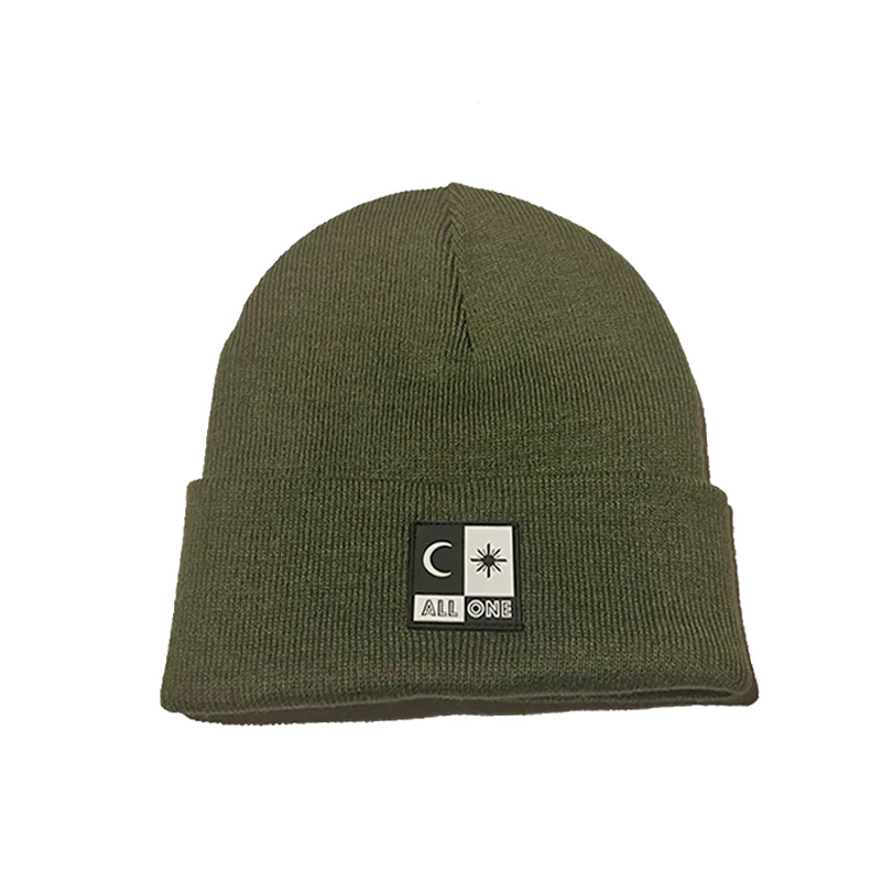 Acrylic beanie/ green hunter