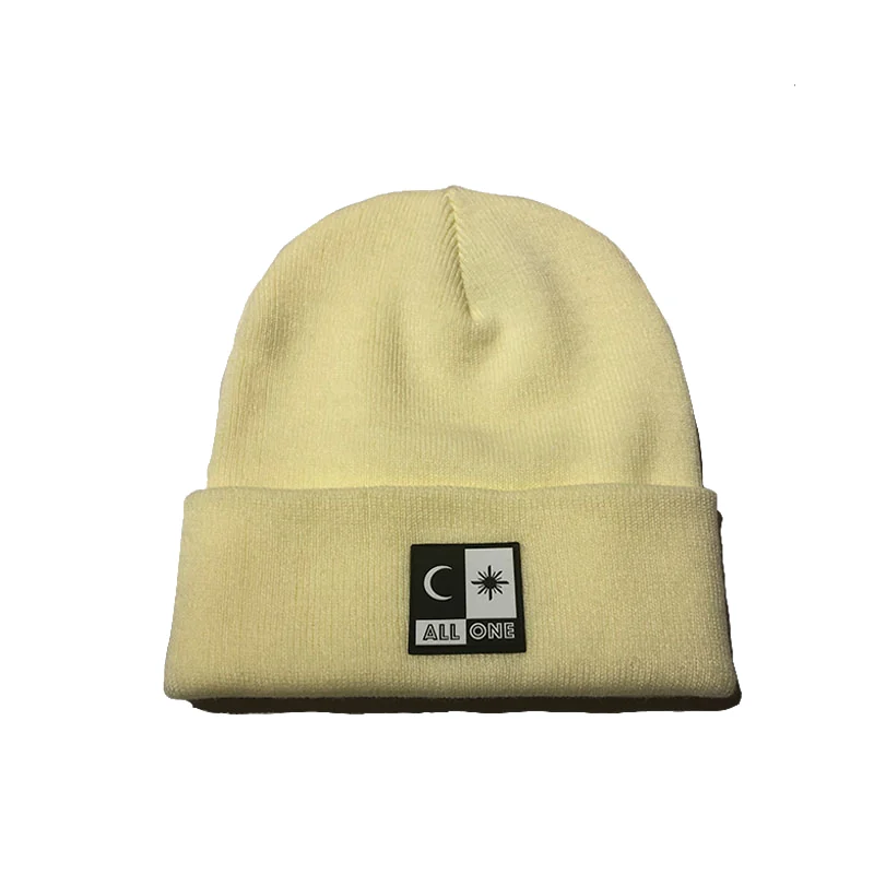 Acrylic beanie/ Pastel Lemon