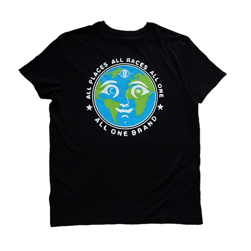 All places All races Organic Tee- Black