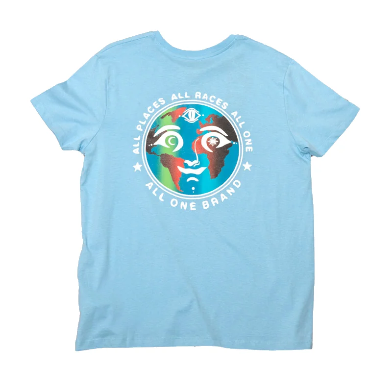 All places All races Organic Tee- Sky Fade Print