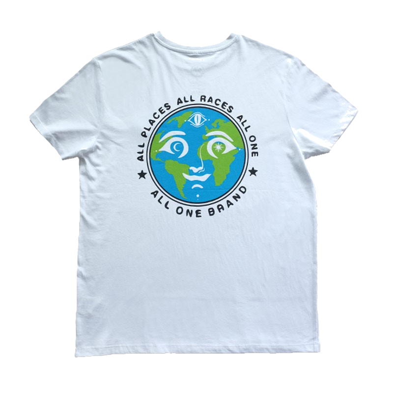 All places All races Organic Tee- White