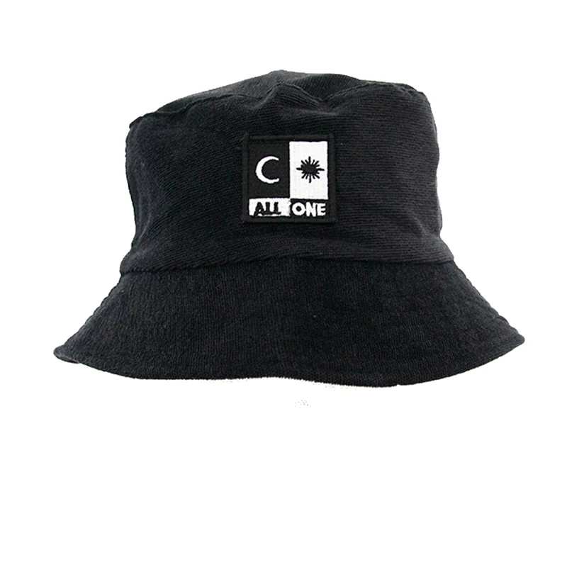 Corduroy Reversible Bucket Hat - Black/Black