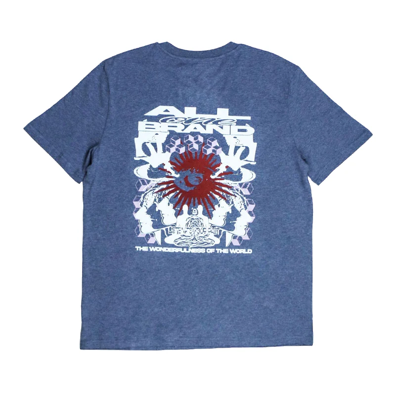 Listen To Your Past Tshirt - Heather Blue