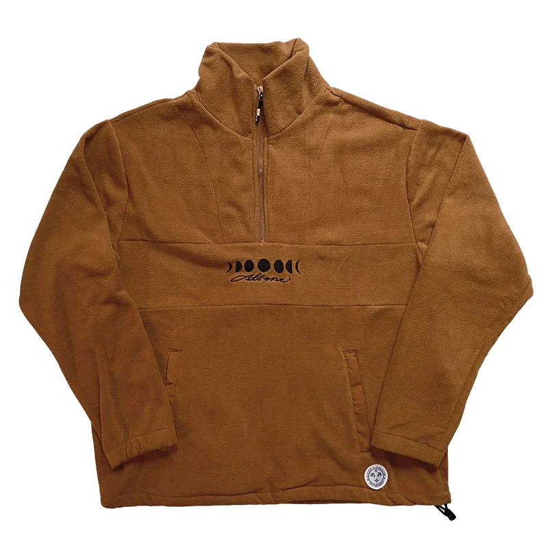 Moonphases Half Zip Fleece - Caramel