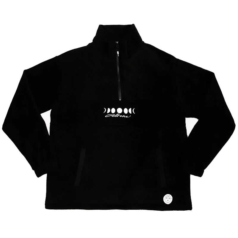 Moonphases Half Zip Fleece - Black