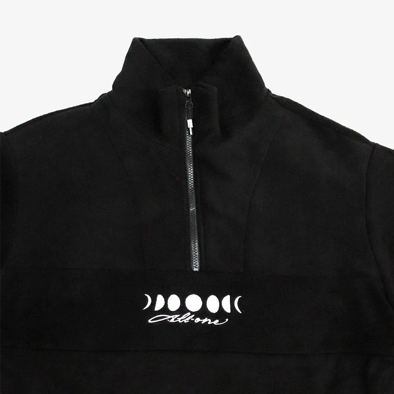Moonphases Half Zip Fleece - Black