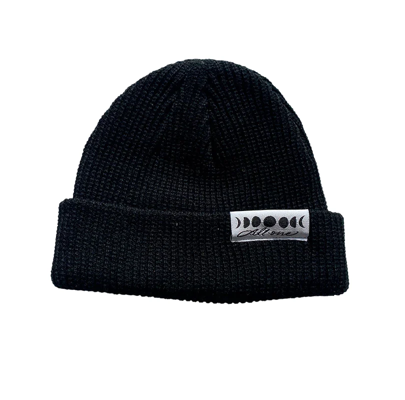 Moonphases Shortcut Beanie - Black