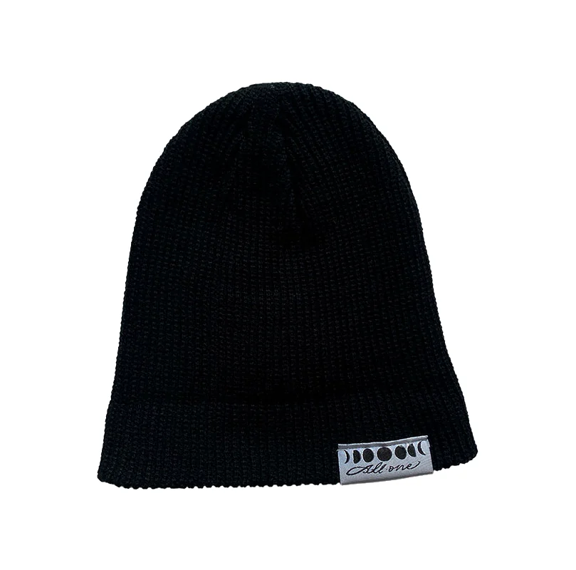 Moonphases Shortcut Beanie - Black