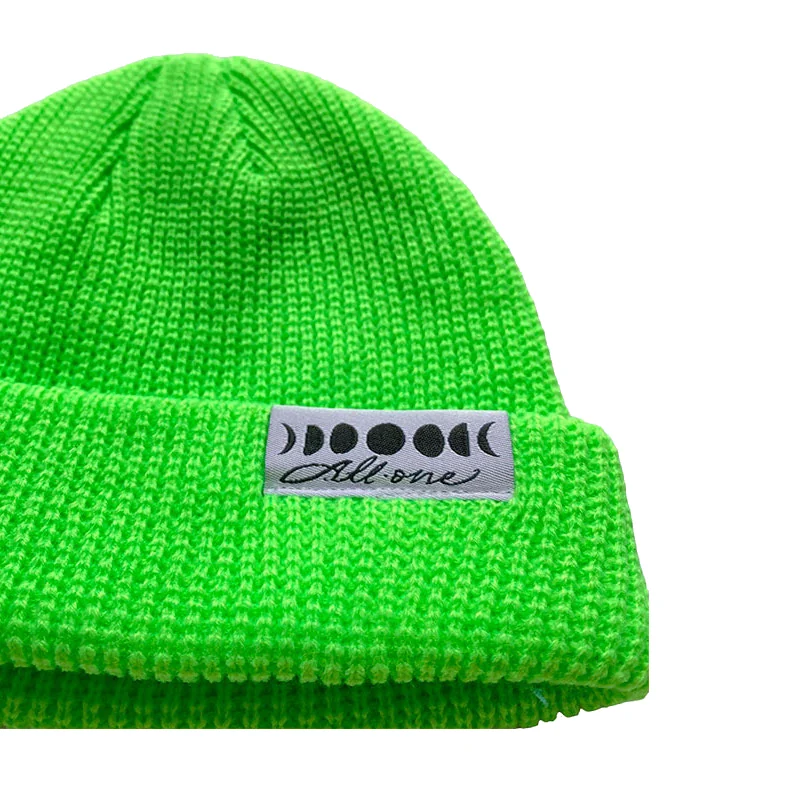 Moonphases Shortcut Beanie - Neon Green