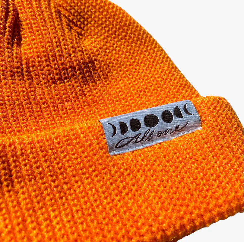 Moonphases Shortcut Beanie - Orange