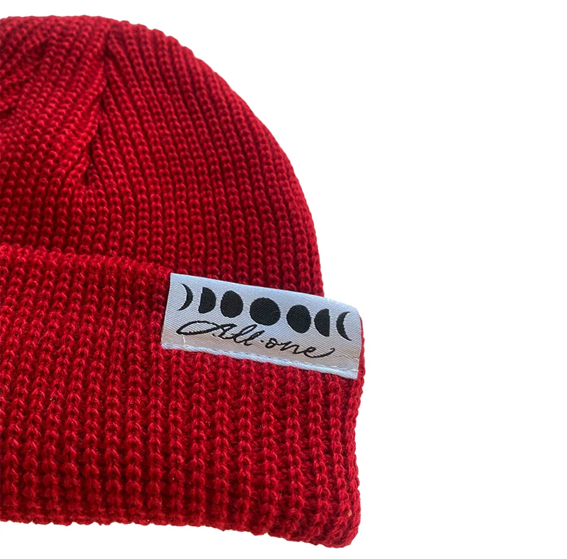 Moonphases Shortcut Beanie - Red