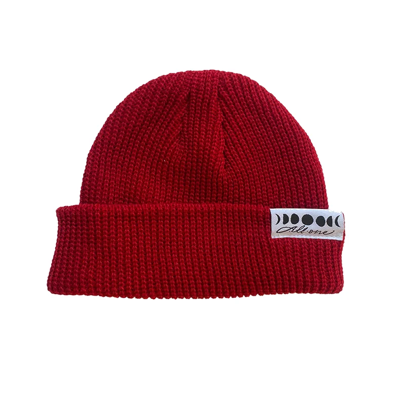 Moonphases Shortcut Beanie - Red