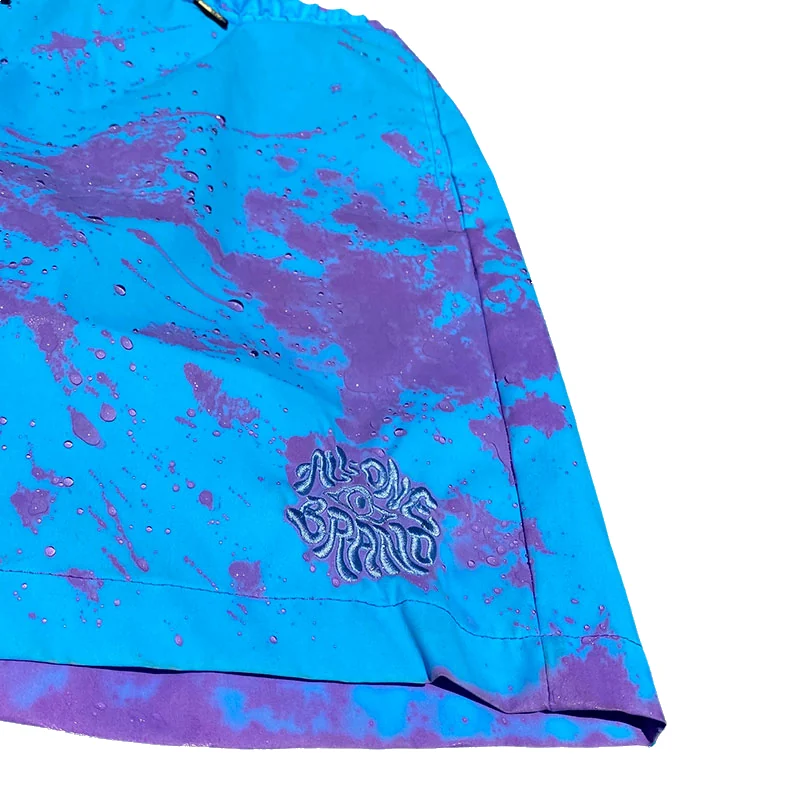 Psycheyelic Hydrochromic Swimshort- Purp/ Sky