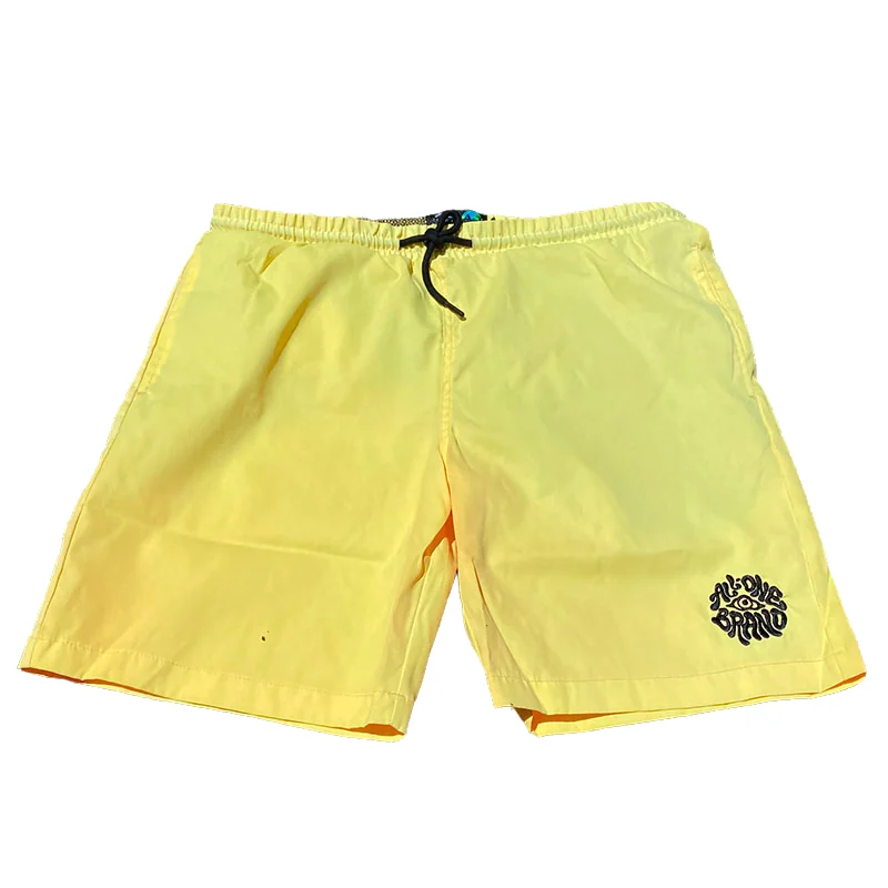 Psycheyelic Hydrochromic Swimshort- Peach/ Yellow