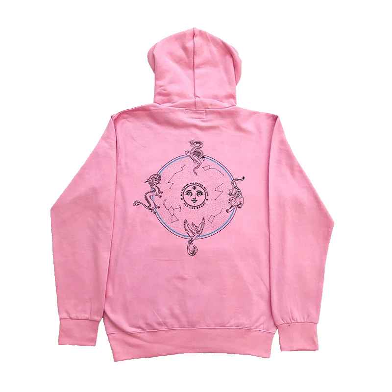 Star Map Hoodie - Pastel Pink