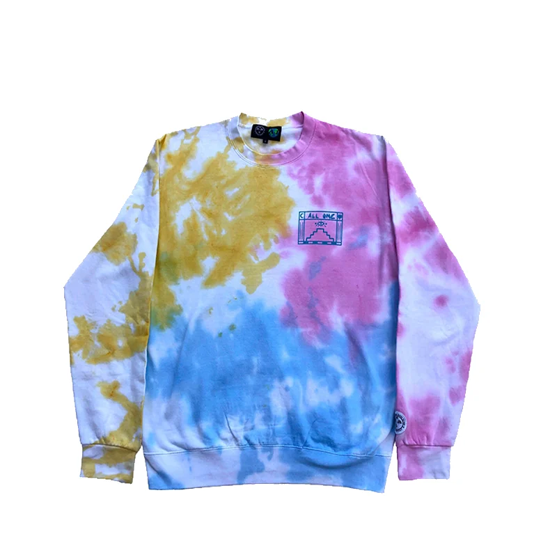 Temple Tie Dye Crewneck - Pastel