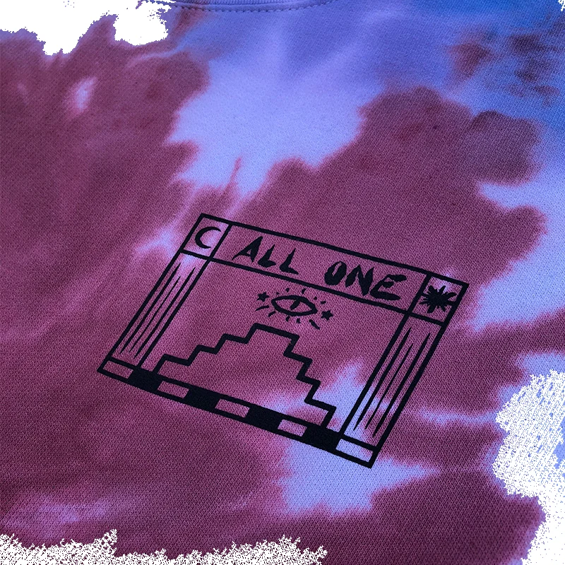 Temple Tie Dye Crewneck - Dark