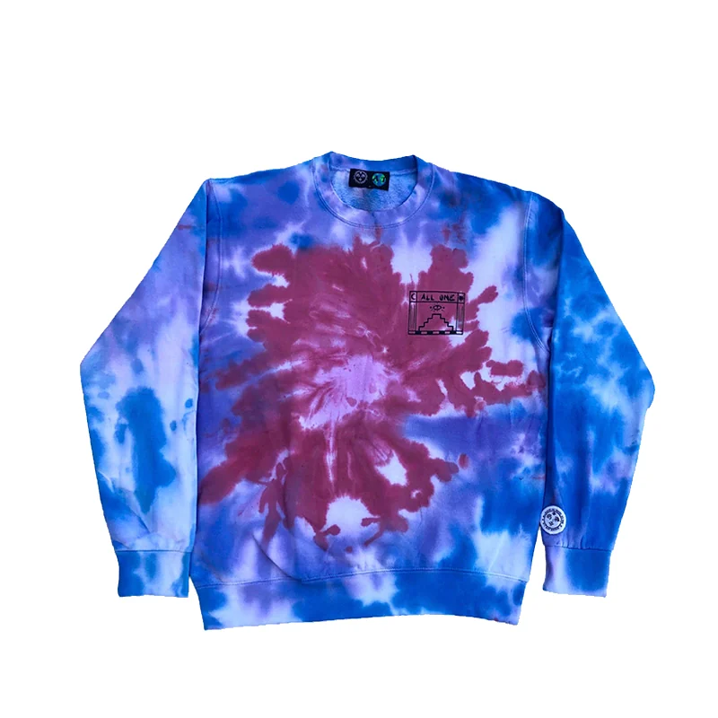 Temple Tie Dye Crewneck - Dark