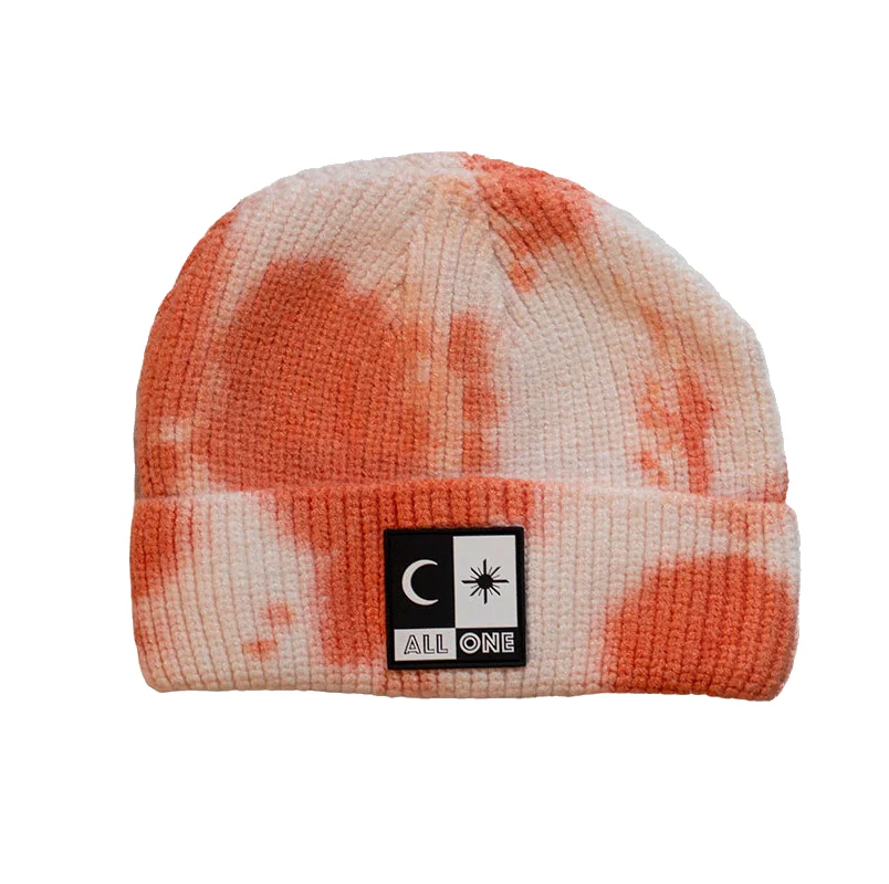 Tie Dye Beanie - Orange