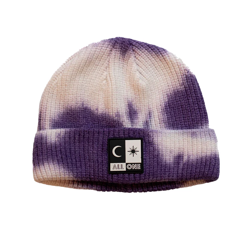 Tie Dye Beanie - Purple