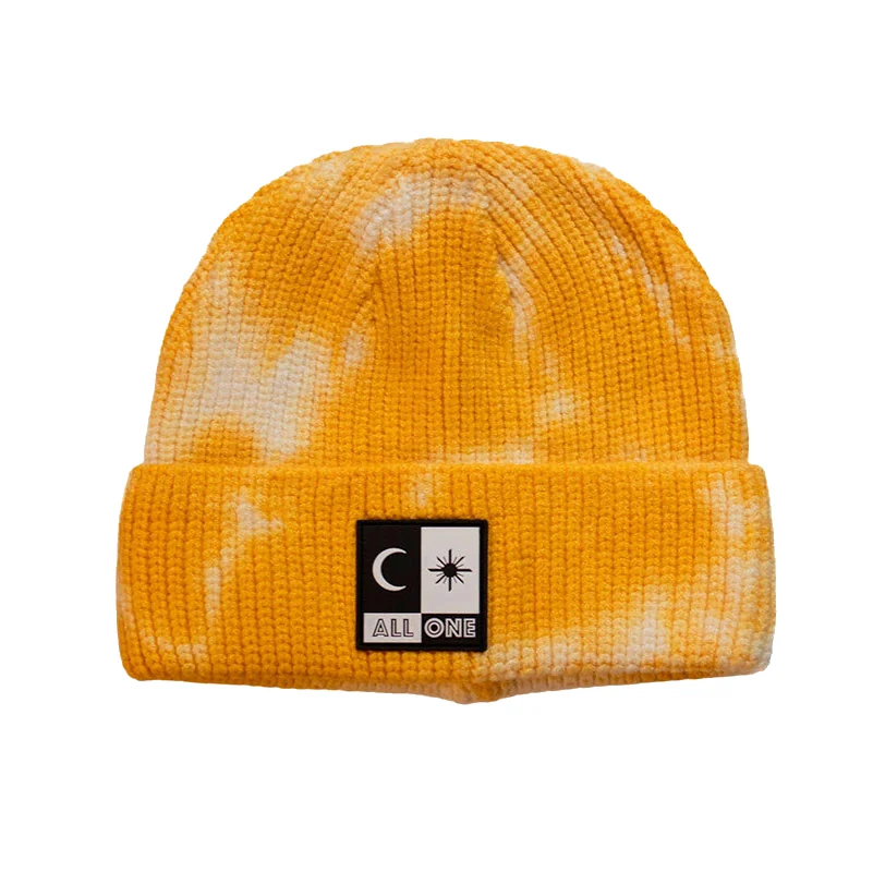 Tie Dye Beanie - Yellow