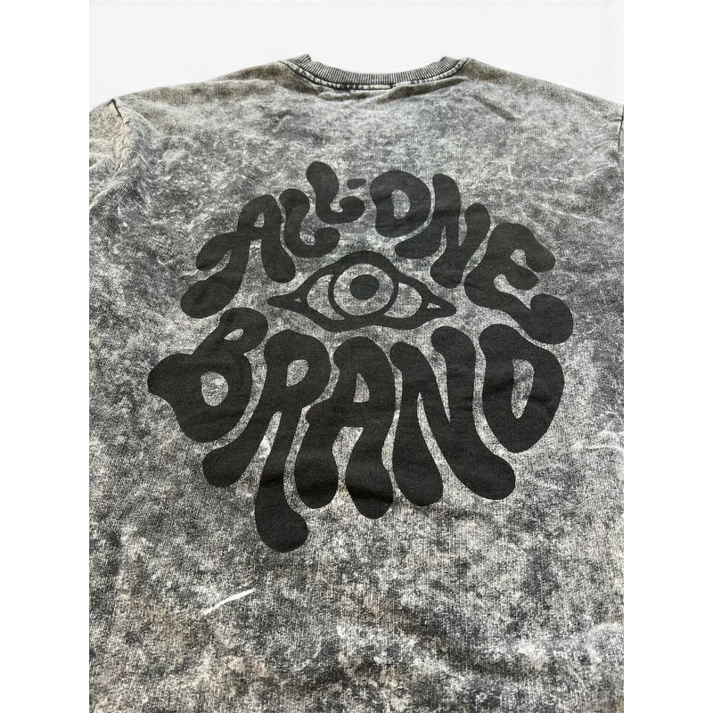 Psycheyelic Washed Crewneck - Black | sudadera de streetwear simbolico